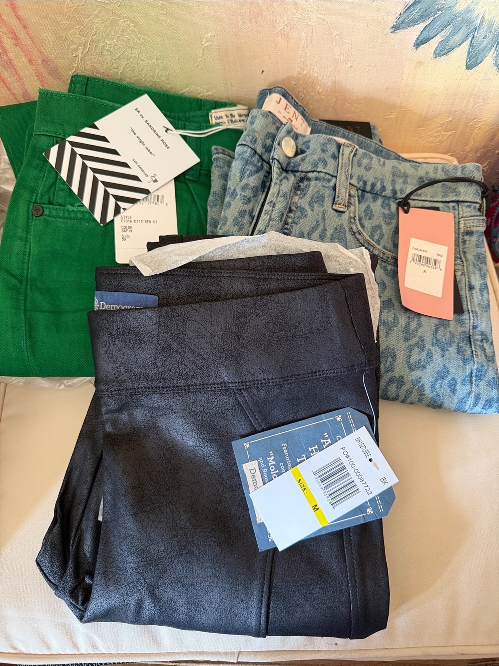 Sandrine Rose , Jen7 and Democracy bundle of 3 Jeans /trouser fit size Medium